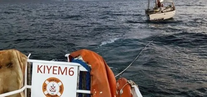 İstanköy adasına sürüklenen tekne kurtarıldı!