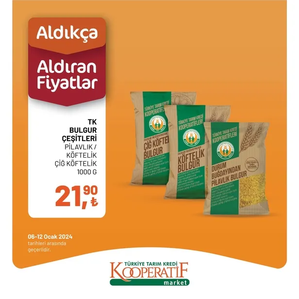 Tarım Kredi Market 11 Ocak indirim kataloğu: TK’da Kuru Soğan 7,50 TL, Portakal 12,50 TL, Limon 13,90 TL, Salatalık 22,90 TL, Yerli Muz 26,70 TL’den satışta