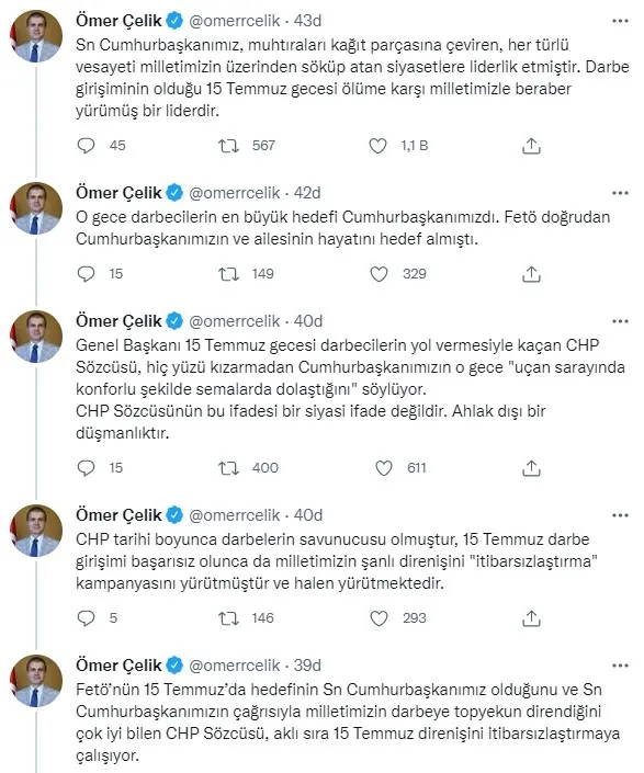 AK Parti Sözcüsü Çelik'ten CHP Sözcüsü Faik Öztrak'ın Başkan Erdoğan'a yönelik skandal sözlerine flaş yanıt - 3