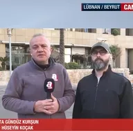 A Haber ekibi ölümden döndü! Beyrutta dehşet dolu anlar