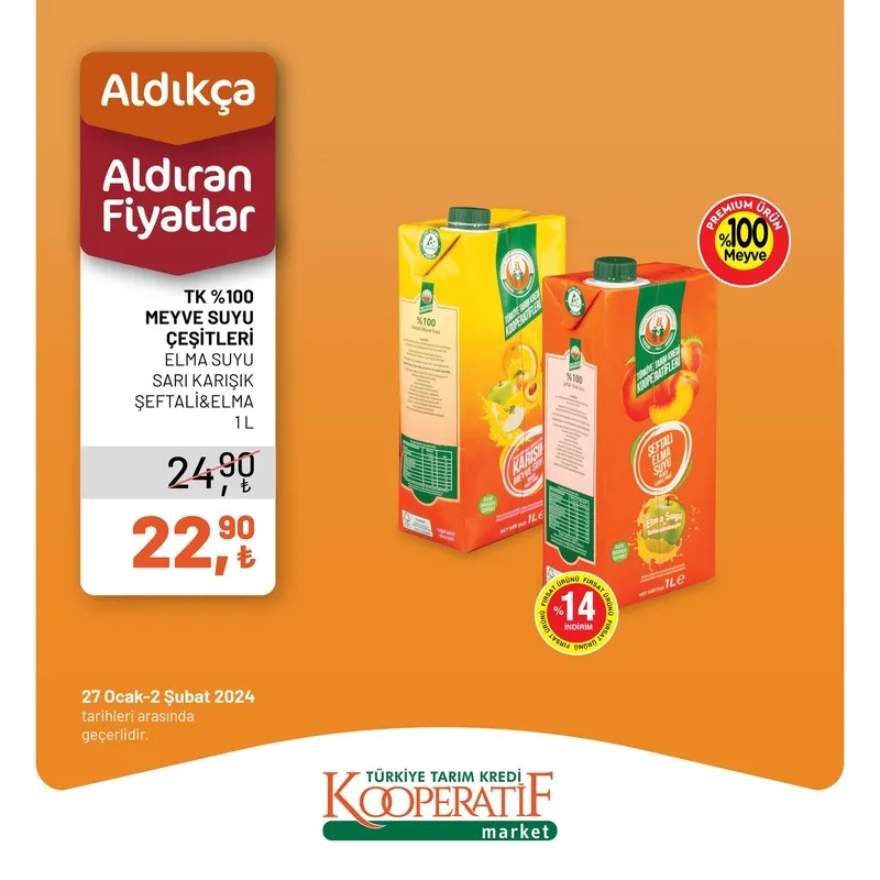 Tarım Kredi Market indirim için son gün! TK’da tost peyniri 129,90 TL, zeytin 129,90 TL, beyaz peynir 109,90 TL, çay 106,90 TL, tereyağı 59,00 TL… - 10