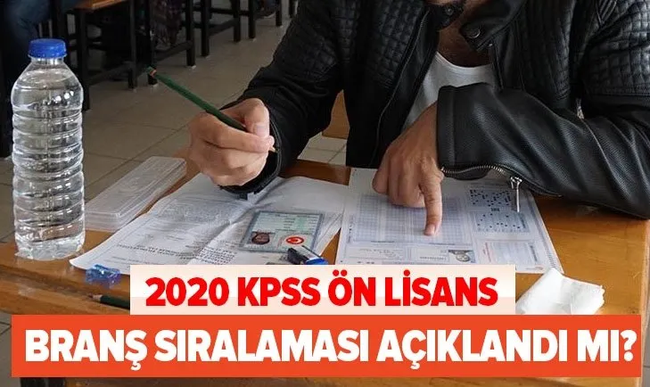 KPSS önlisans branş bazında sıralamalar listesi: 2020 KPSS önlisans branş sıralaması ne zaman açıklanacak?