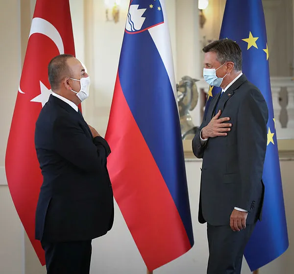 Dışişleri Bakanı Mevlüt Çavuşoğlu, Slovenyalı mevkidaşı Logar ile görüştü