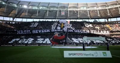 Fenerbahçe derbisinde Beşiktaş tribünlerinde muhteşem koreografi