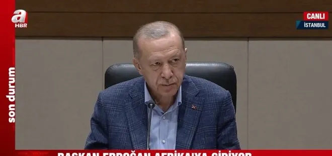 Son dakika: Başkan Recep Tayyip Erdoğan Afrika’ya gitti! Havalimanında önemli açıklama