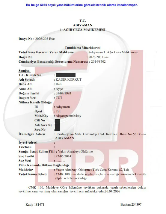adalet-bakanligi-dugmeye-basti-fatma-kocak-dosyasinda-12-yillik-sir-perdesi-aralaniyor-1776872453436.jpg Adıyaman Ağır Ceza Mahkemesi Fatma Koçak'ın ölümüne ilişkin yeni detayları paylaştı (Fotoğraf: ahaber.com.tr)