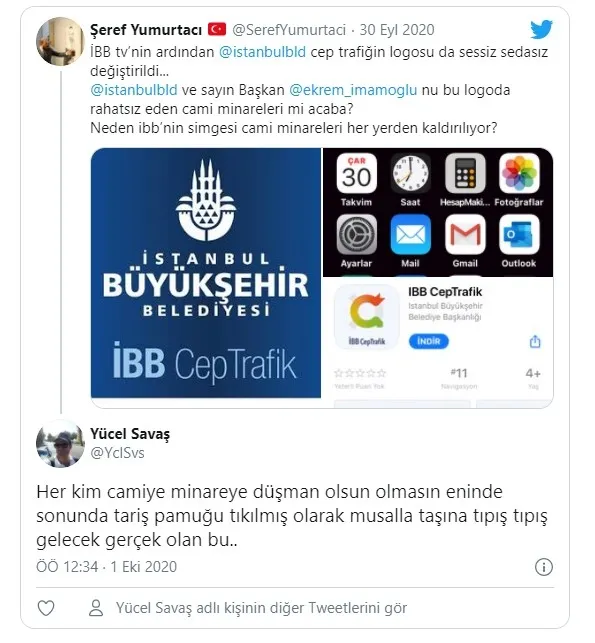 CHP’li İBB’de skandallar bitmiyor! İBB TV’nin ardından İBB Cep Trafik’te de cami logosu çıkarıldı