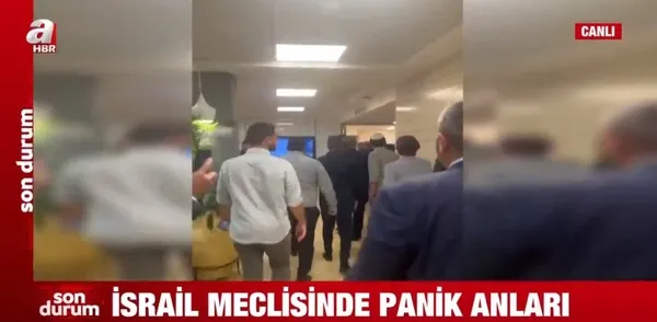 SON DAKİKA | İsrail meclisinde panik anları: Roket geliyor! Hamas korkulu rüyaları oldu