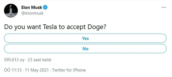 Elon Musk’tan son dakika Tesla Dogecoin açıklaması! 11 Mayıs Dogecoin ne kadar oldu? Yükselecek mi, düşecek mi?