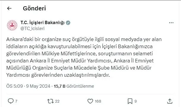 Ankara Emniyeti’ne yeni atama! FETÖvari kumpasta gözaltına alınan Murat Çelik’in yerine...