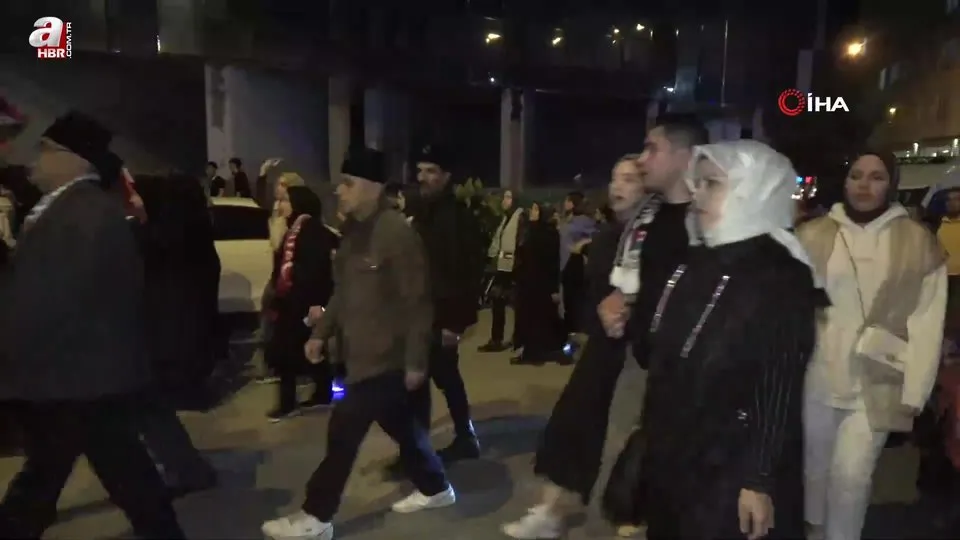 Kilis’te Filistin için dayanışma yürüyüşü düzenlendi!