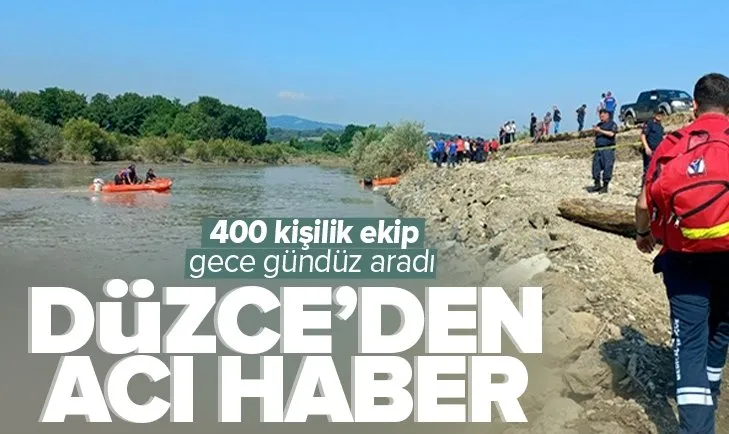Düzce’den acı haber! Selde kaybolan kepçe operatörünün cansız bedeni bulundu