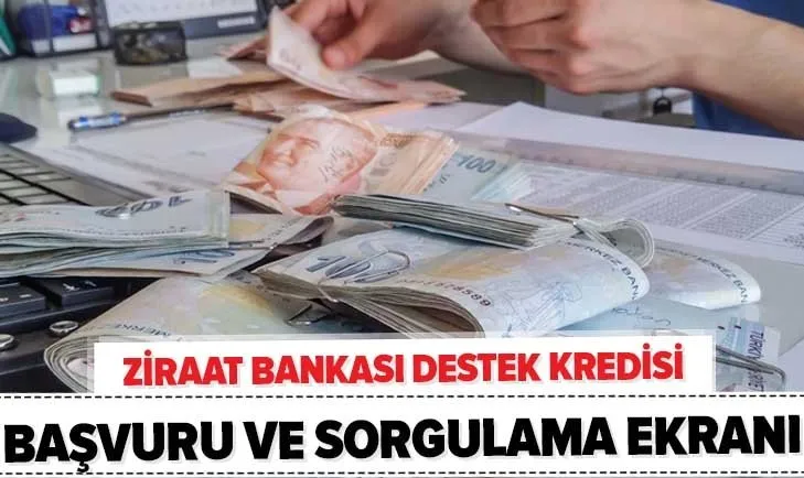 Ziraat Bankası 6 ay ödemesiz destek kredisi başvuru sorgulama! 2020 Ziraat ihtiyaç kredisi ne zaman sonuçlanır?