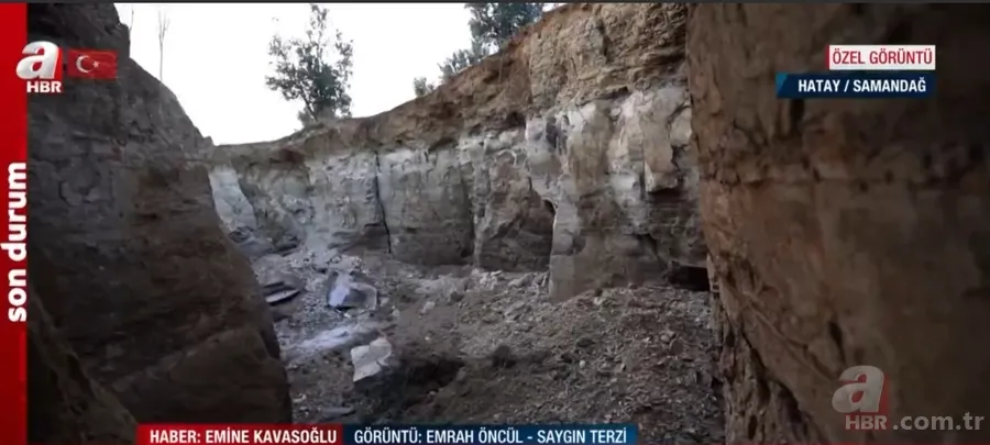 Samandağ'da deprem sonrası dev yarıklar oluştu! İşte A Haber’in özel görüntüleri 14