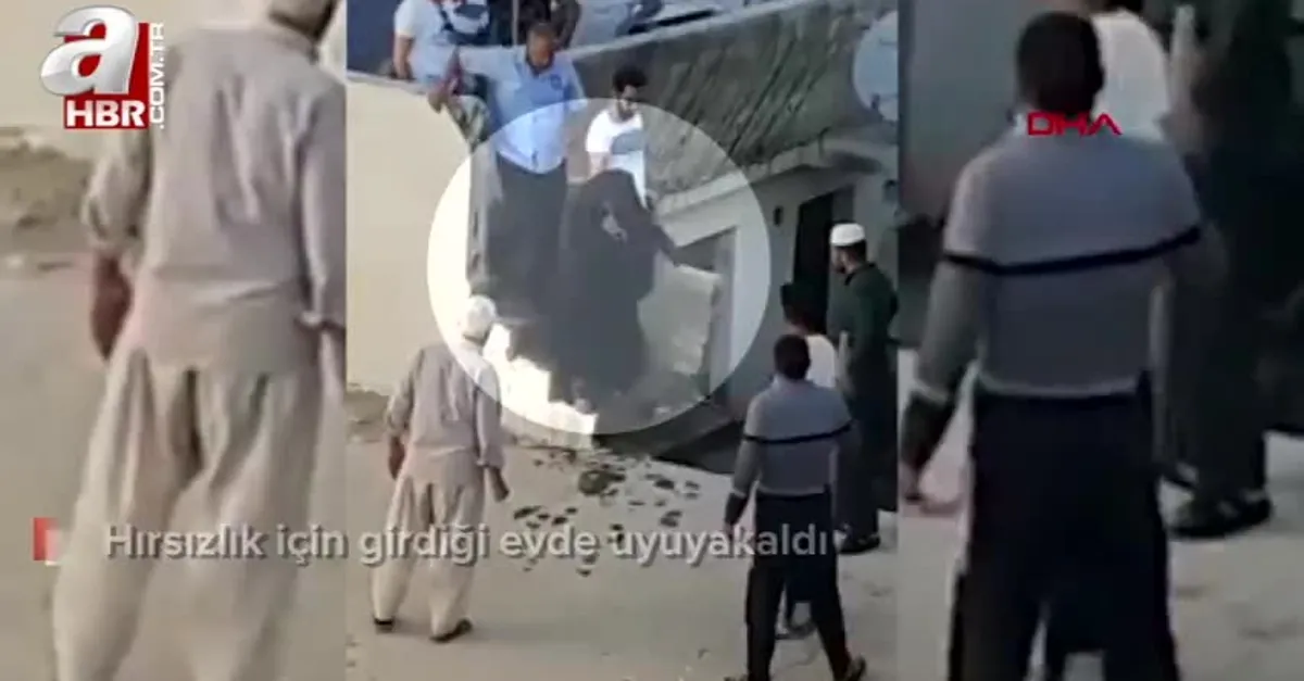 Hırsızlık için girdiği evde uyuyakaldı