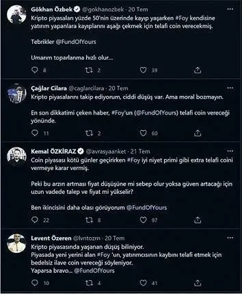 Son dakika: FOY Token 16 milyon TL’lik vurgunla battı! Bağımsız gazeteci yalanları böyle çöktü