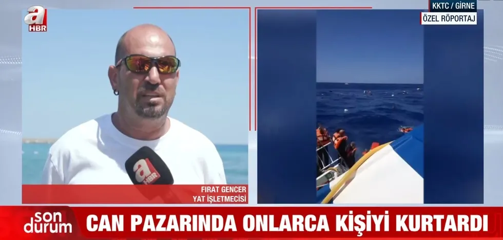 Girne’de can pazarı! Mavi Vatan’ın genç kahramanları A Haber'de: "120 kişiyi kurtardık" - 6