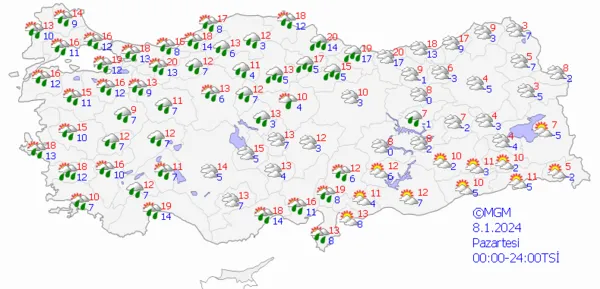 1704555037458.png Meteoroloji'den 17 il için "sarı" uyarı: Sağanak yağış ve fırtınaya dikkat - 8
