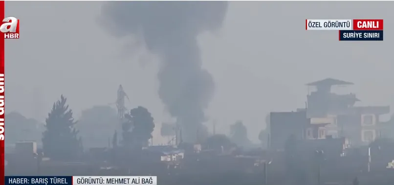 A Haber ekibi sınırın sıfır noktasında! Kamışlı'dan dumanlar yükseliyor