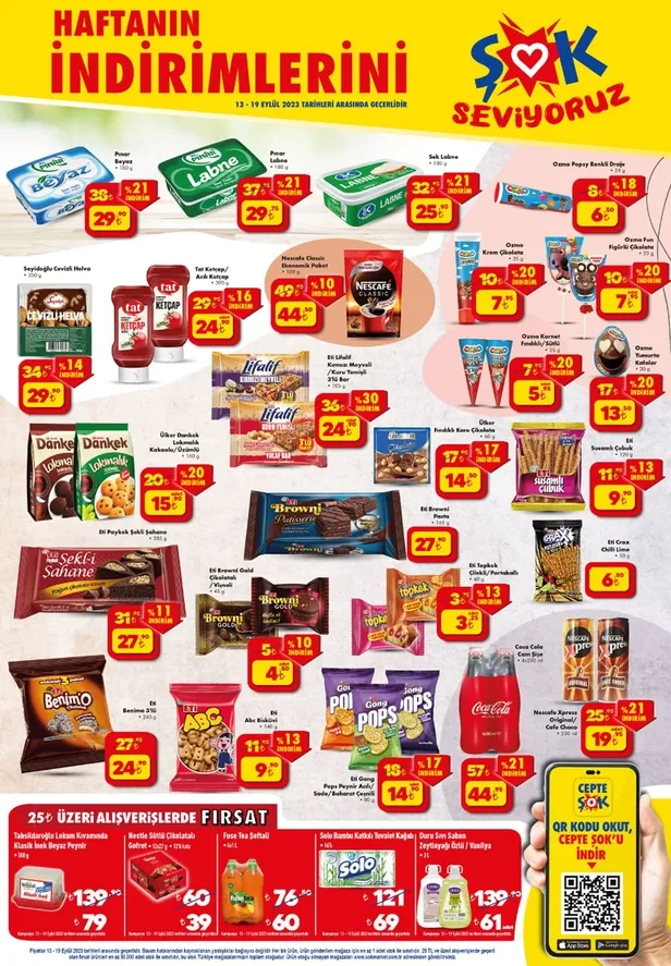 ŞOK 13 Eylül 2023 aktüel indirim kataloğu: ŞOK’ta Domates 7.90 TL, bebek bezi 169 TL, Kırmızı Biber 19.90 TL, Havuç 13.90 TL, Kavanoz 8.50 TL’ye geliyor