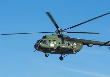 Rusya'da helikopter düştü