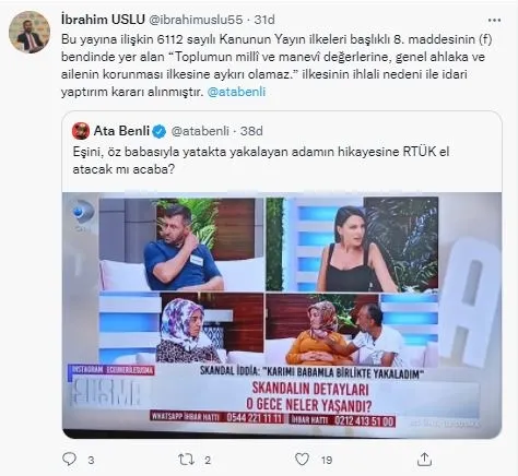 Kanal D’de yayınlanan Ece Üner ile Susma programına ilişkin idari yaptırım kararı! RTÜK’ten son dakika açıklaması