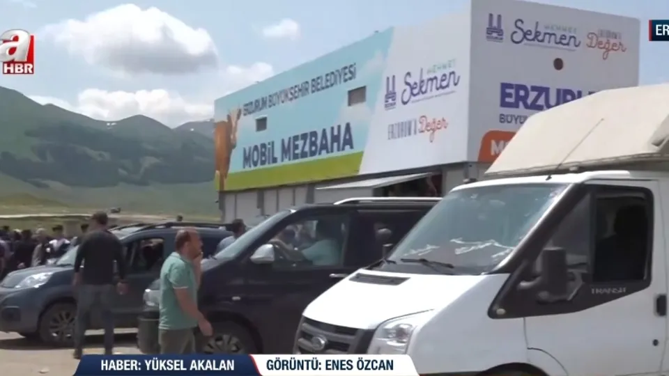 Mobil mezbahanelerde kurban kesimi!
