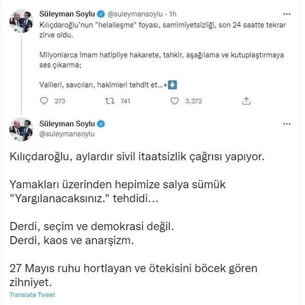 son-dakika-icisleri-bakani-suleyman-soyludan-kilicdarogluna-tepki-derdi-kaos-ve-anarsizm-1661497002338.jpeg Son dakika: İçişleri Bakanı Süleyman Soylu'dan Kılıçdaroğlu'na tepki: Derdi, kaos ve anarşizm! - 1