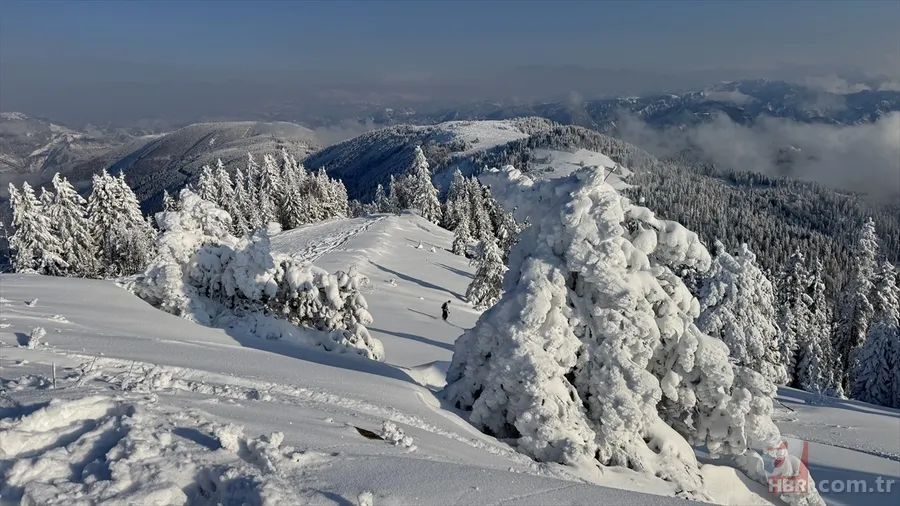 Yurttan kar manzaraları! Kartpostallık görüntüler oluştu 1