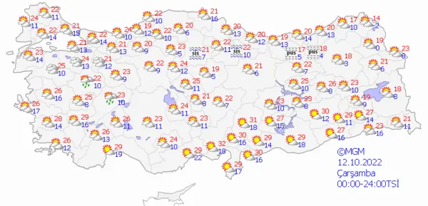 1665412856003.png Kuvvetli sağanak yağış yolda! Meteoroloji'den son dakika uyarısı! Çok sayıda ilde etkili olacak... İstanbul Ankara İzmir hava durumu - 5