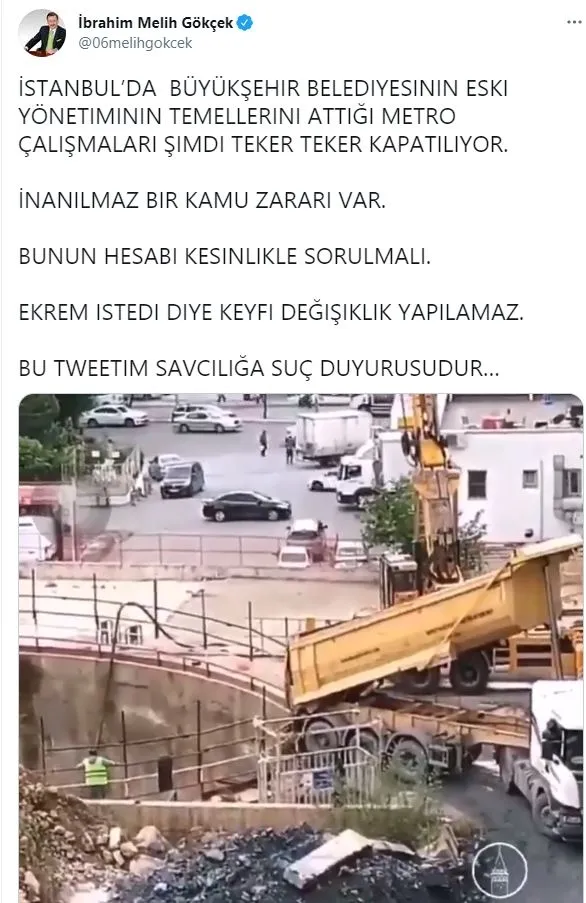 CHP’li İBB Sancaktepe Yenidoğan metro hattının yapımını durdurdu!