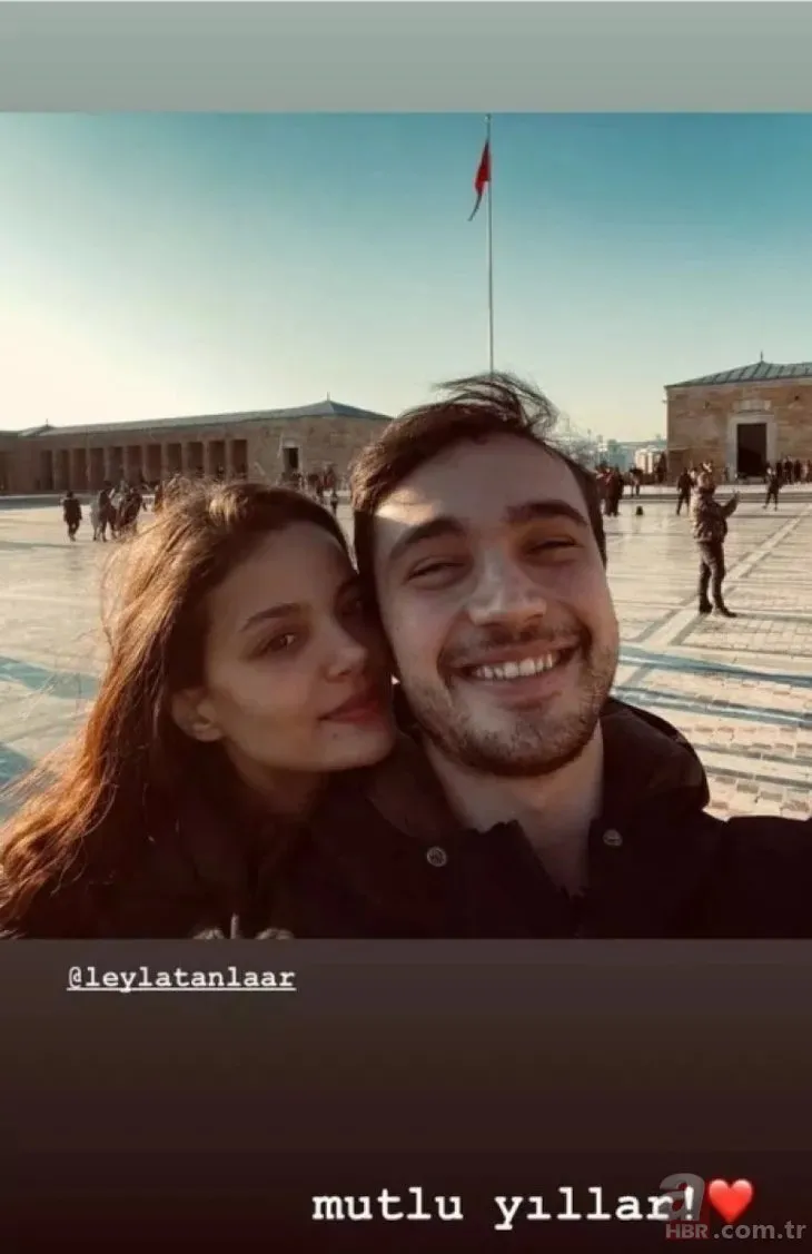 Bir dizi aşkı daha! Leyla Tanlar ve Burak Dakak aşkını böyle ilan etti