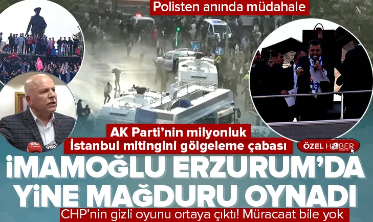 İmamoğlu’ndan Erzurum’da mağdur edebiyatı