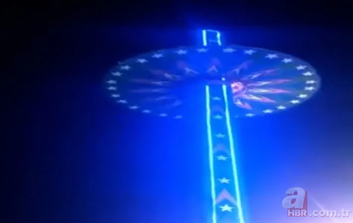 Lunaparkta büyük facia! Metrelerce yükseklikten yere çakıldılar 1