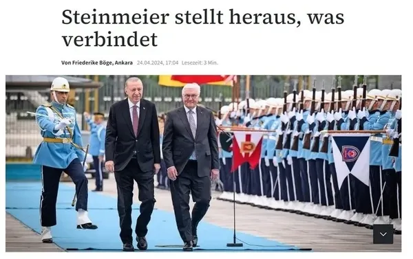 Steinmeier görüşmesinin ardından Alman basınından Başkan Erdoğan sözleri: Daha cesur