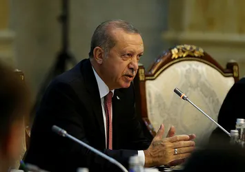 Başkan Erdoğan Kırgızistan'da konuştu