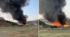 Ankara’da çöp toplama alanında yangın!