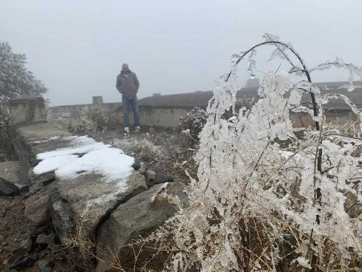 Kars Sarıkamış’ta hava buz kesti! Sıcaklık eksi 10 derecede