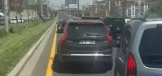 "Pes" dedirten görüntüler! Düğün konvoyundakiler ambulansa yol vermedi | Ceza yağdı