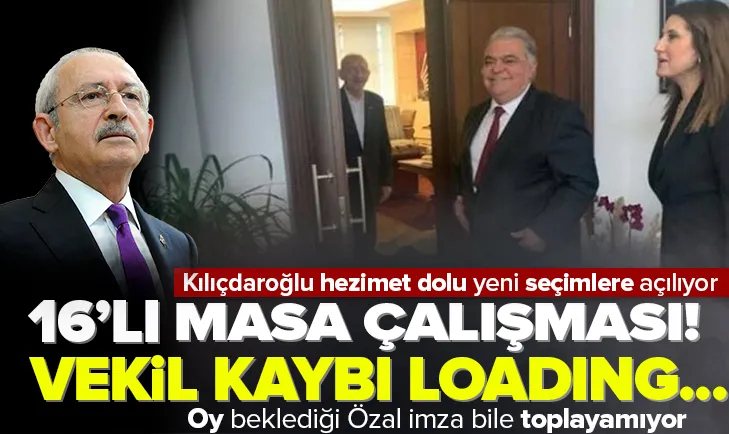 16’lı masa çalışması! Vekil kaybı loading...