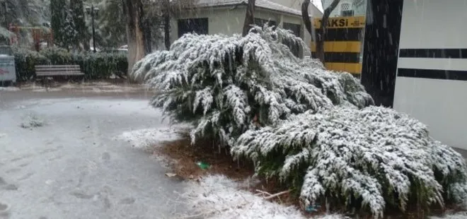 Konya’da kar yağışı sevinci