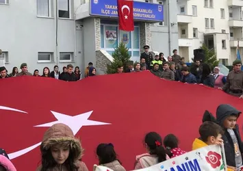 Yakakent'ten Afrin'e selam