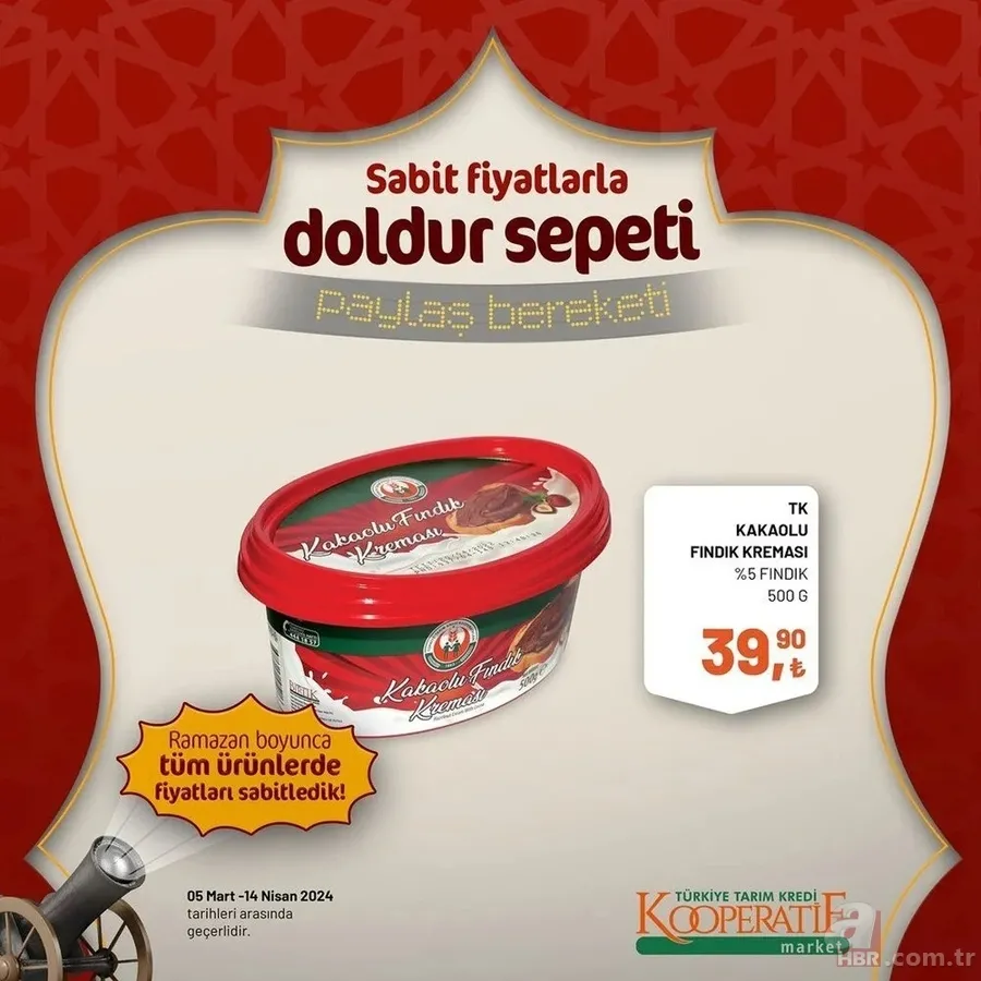 Tarım Kredi Market 30 Mart indirim kataloğu yayınladı! Kaşar peynir 205,00 TL’ye, tost peyniri 185,00 TL’ye, tereyağı 259,00 TL’ye, süt 22,50 TL’ye satışta 22