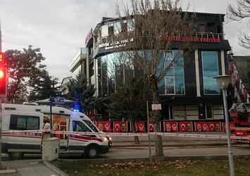 Ankara'da BBP Genel Merkezi'nde yangın