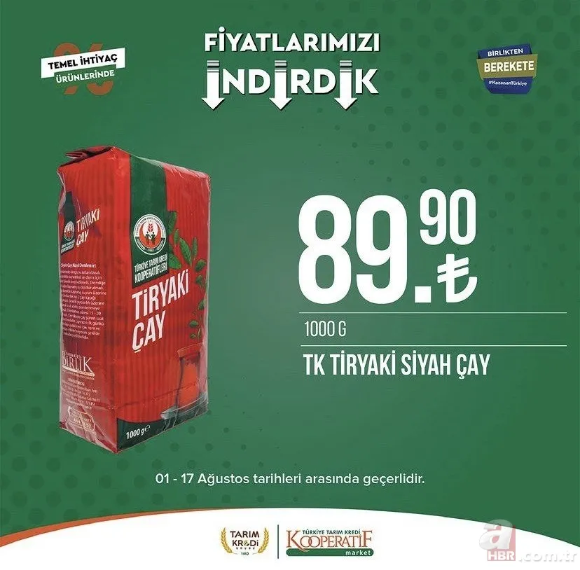 Tarım Kredi fiyatları tek tek düştü! Kooperatif Market kataloğunda yok yok! Zeytin 54.90, Taze Kaşar 159.90, Pirzola 88.90, Peynir çeşitleri 39.90 TL... 11