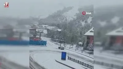 Palandöken beyaza büründü