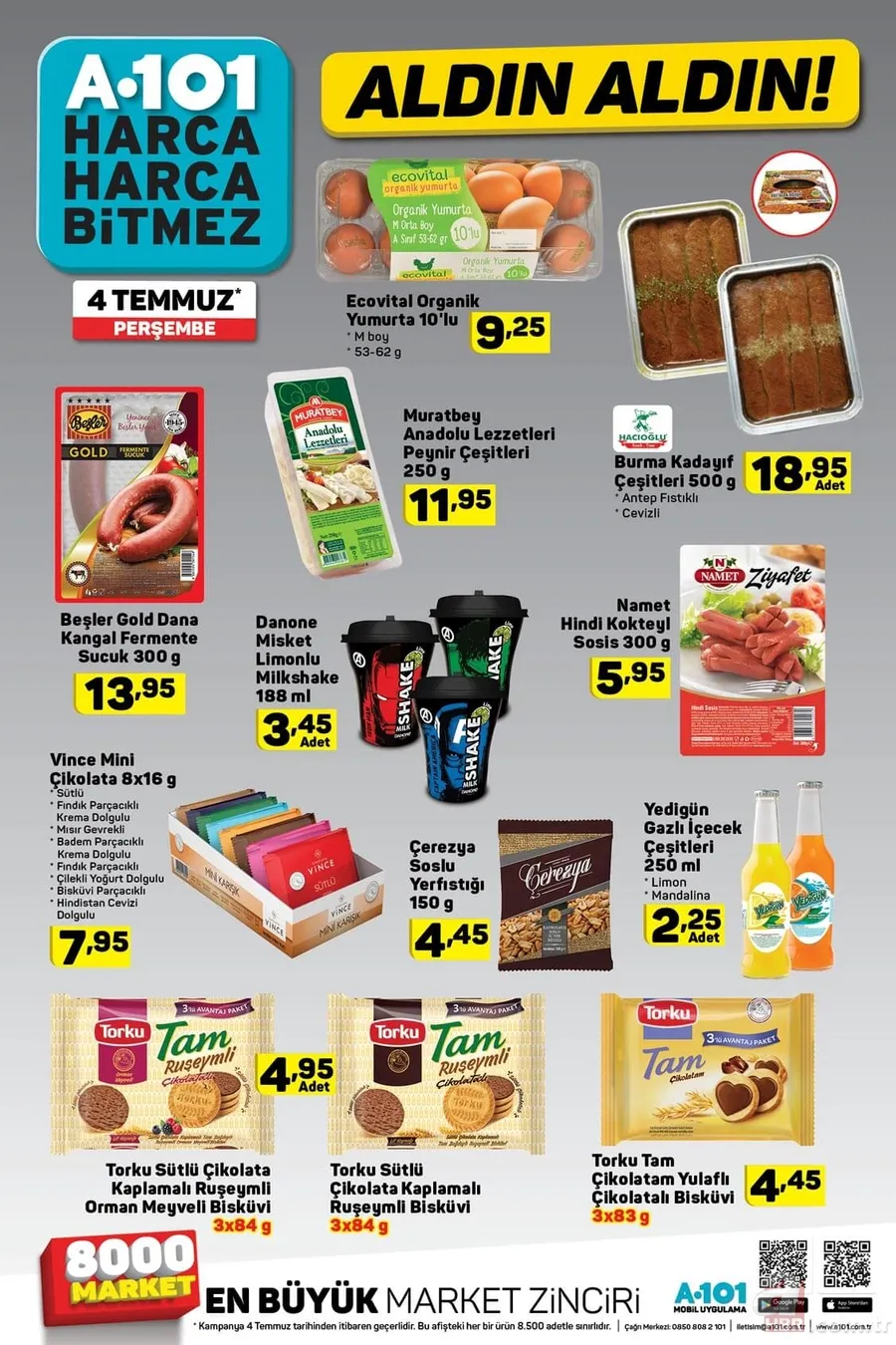 A101 aktüel ürünler kataloğu 4 Temmuz ile ayın ilk fırsatları! İşte A101 indirimli ürünler listesi 2019! 22