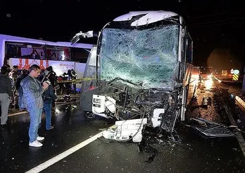 Karabük'te iki yolcu otobüsü çarpıştı: 68 yaralı
