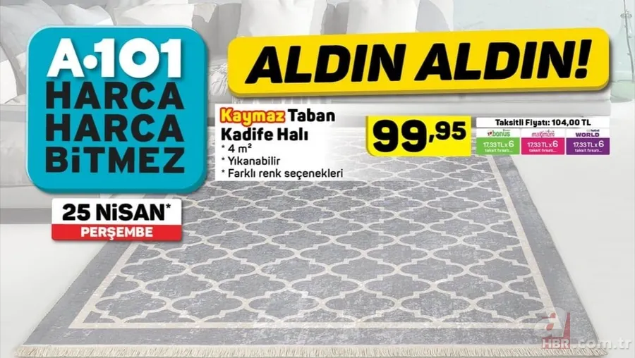 A101 aktüel ürünler kataloğu 25 Nisan için son gün! A101 indirimli ürünler neler? 18