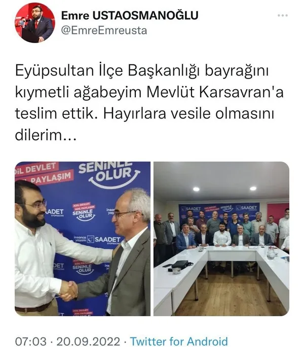 Tunç Soyer’i eleştiren Saadet Partili görevden alındı